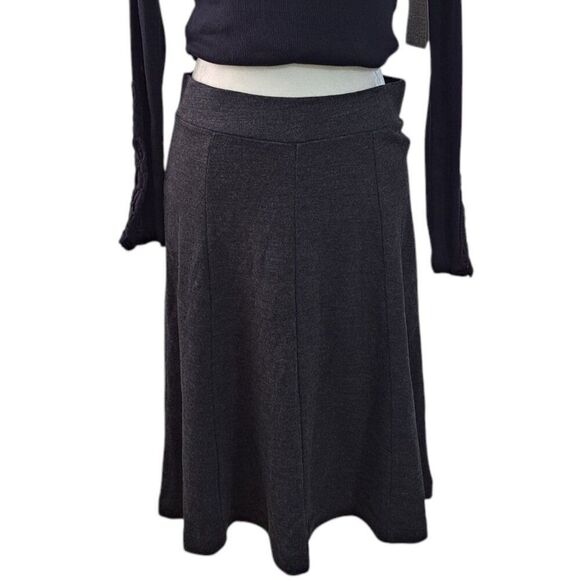 Banana Republic Women's Wool Blend Charcoal A line Skirt Office Work Wear Sz 4 - Picture 7 of 8